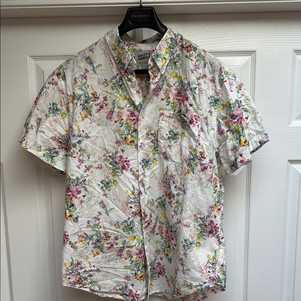 Naked & Famous Denim Multicolor Floral Shirt